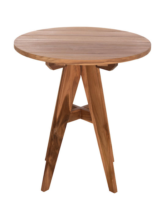 Wooden Masa pentru spații exterioare mici Leo Natural 70x70x75buc