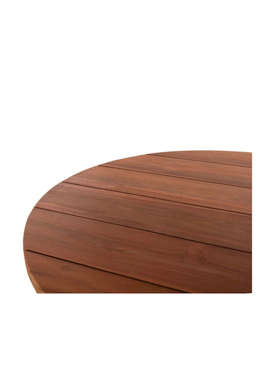 Garden & Terrace Table for Small Outdoor Spaces by Freebox Made of Solid Teak Natural 70x70x75cm