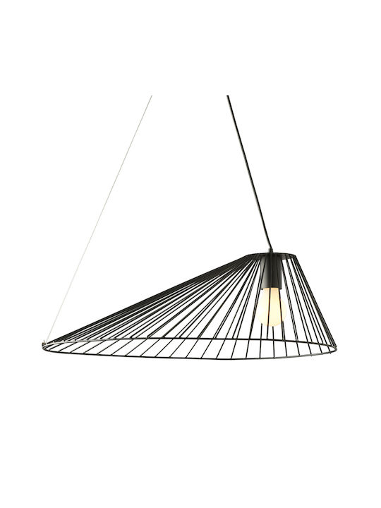 Aca Cappello Pendant Light Black Grid with Socket E27 60x40x120cm