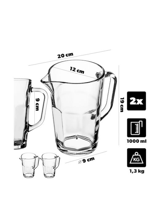 Kadax Kadax Kannen Servierkanne Glas 1000ml