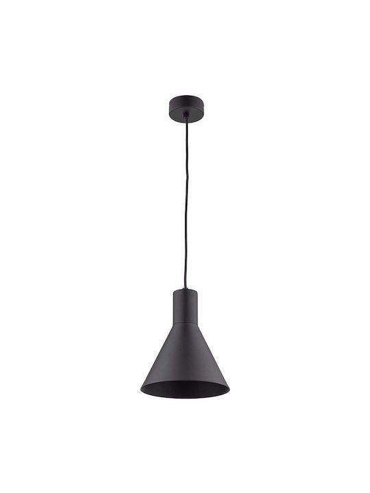 TK Lighting Pendant Light Black with Socket E27 18x155cm