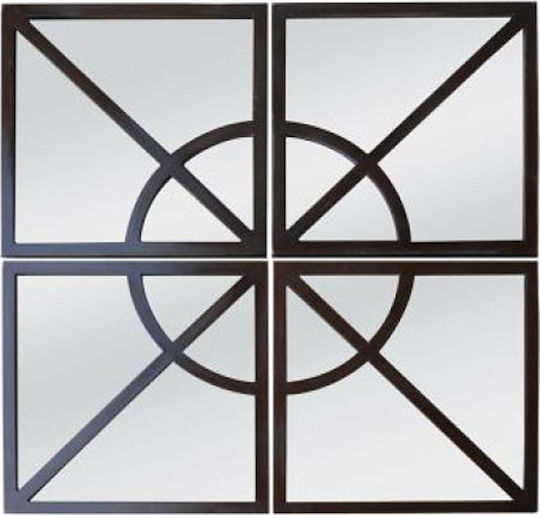Liberta Venedic Τετράγωνος Μαύρος 80x80cm 2τμχ Liberta Venedic Τετράγωνος Μαύρος 80x80cm 2τμχ