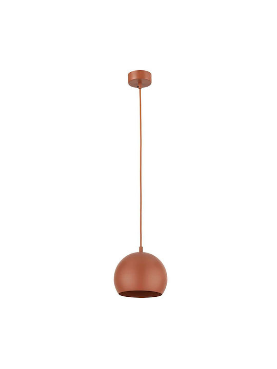 TK Lighting Κρεμαστό Φωτιστικό Κόκκινο με Ντουί E27 17x150εκ.