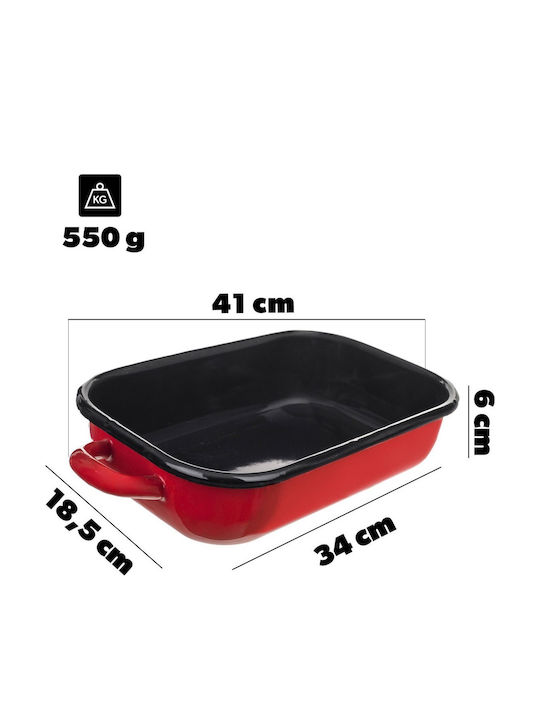 Kadax Oven Baking Pan from Stainless Steel with Enamel Coating