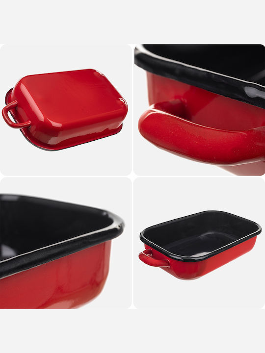 Kadax Oven Baking Pan from Stainless Steel with Enamel Coating