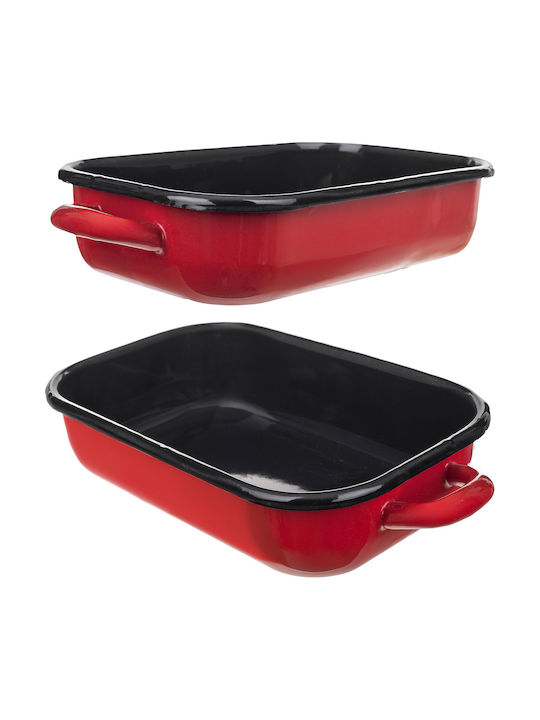 Kadax Oven Baking Pan from Stainless Steel with Enamel Coating
