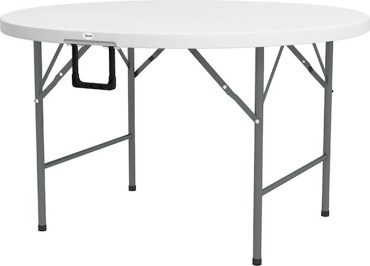Table Catering Foldable 122x122x73cm Grey and white Table Catering Foldable 122x122x73cm Grey and white