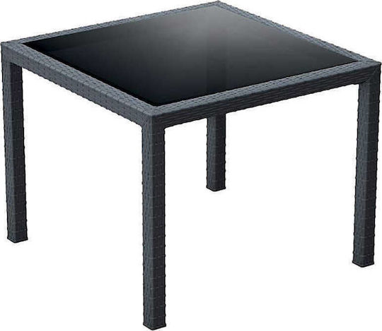 Τραπέζι Bali 94x94x75 Γκρι