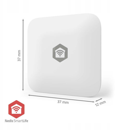 Nedis ZigBee Verbundener Wasserdicht Ip66 Wasserleckdetektor Kompatibel Mit Android Ios Weiß