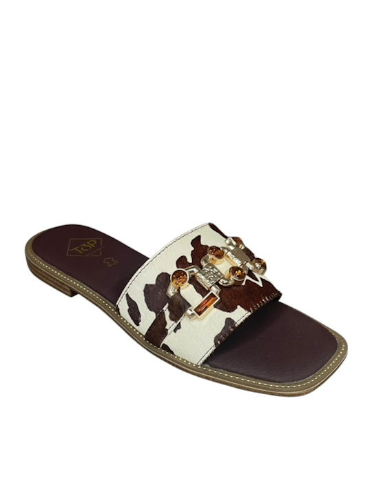 Leather Women's Flat Sandals GY-08392-500-1