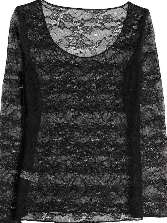 Women's Blouse Long Sleeve Black