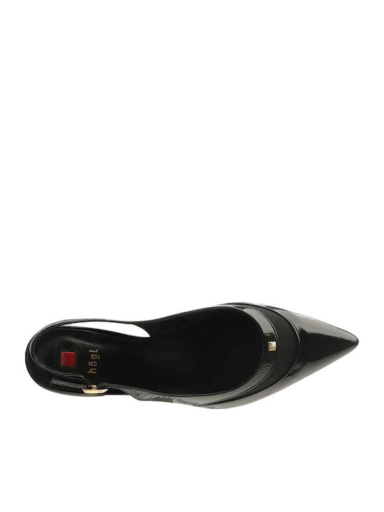Damen Ballerinas Slingback in Schwarz