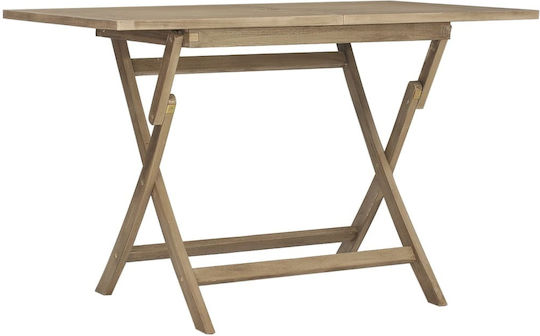 Tisch Zusammenklappbar 120x70x75cm Beige Tisch Zusammenklappbar 120x70x75cm Beige
