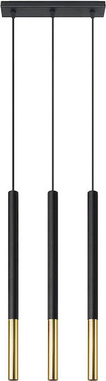 Sollux Mozaica 3L Lustră Suspendată Negru 46x17cm. Sollux Mozaica 3L Lustră Suspendată Negru 46x17cm.
