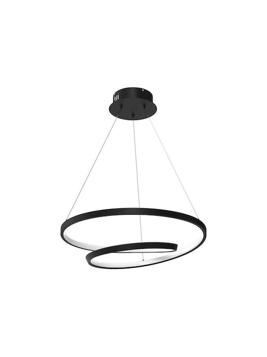Eko Light Lucerno Κρεμαστό Φωτιστικό Μαύρο LED