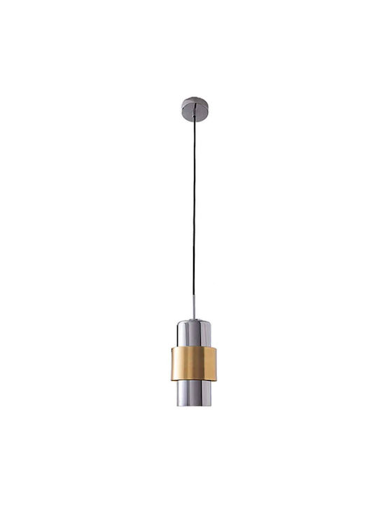 Zambelis Lights Adjustable Pendant Light Gold with Socket E27 13x31cm