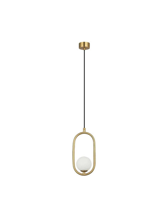 Zambelis Lights Κρεμαστό Φωτιστικό Κίτρινο με Ντουί G9 8x8x23εκ.