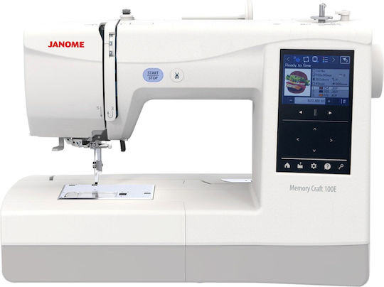 Janome Professionelle Nähmaschine Weiß