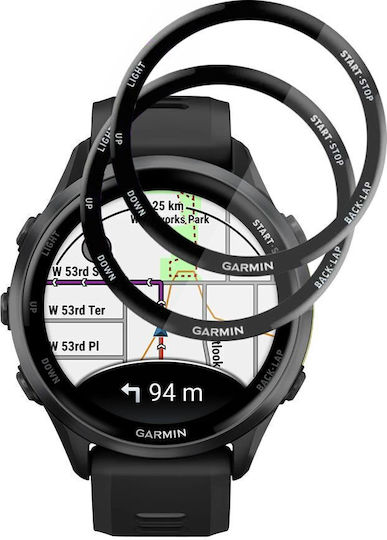 Techsuit Nano Flex Full Face Tempered Glass για το Garmin Forerunner 970 / Forerunner 570 2τμχ