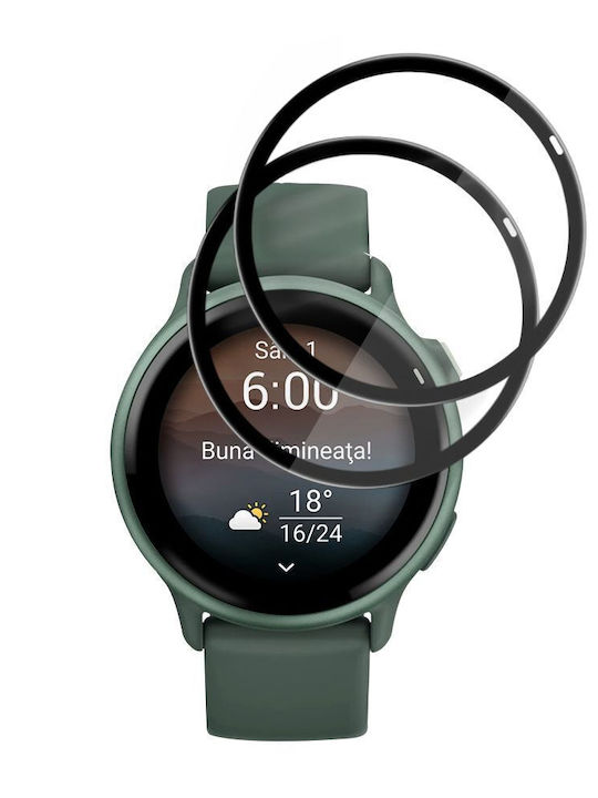 Techsuit Nano Flex Full Face Tempered Glass for Garmin Vivoactive 6 2 Pieces