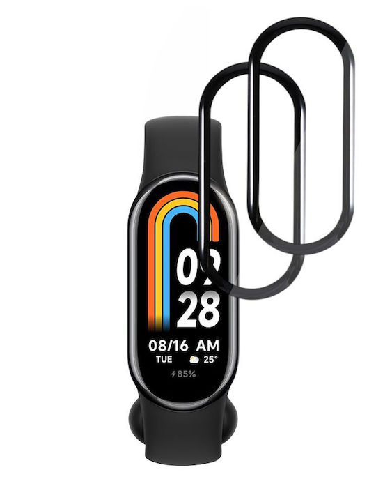 Techsuit Nano Flex Vollflächig Gehärtetes Glas Für Das Smart Band 8 2Stück