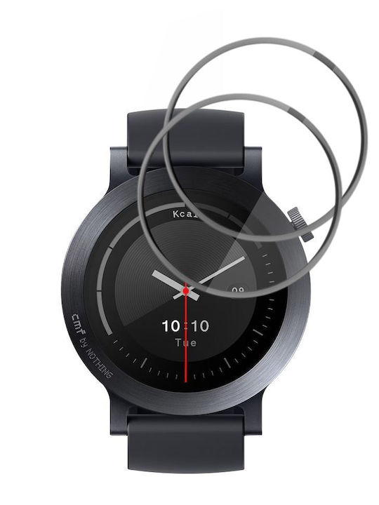 Techsuit Nano Flex Vollflächig gehärtetes Glas Für Huawei Watch 3 Pro 2 Stück