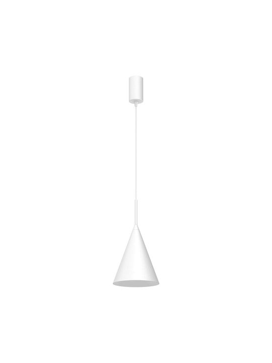 Eko Light Κρεμαστό Φωτιστικό Λευκό 17x17εκ.