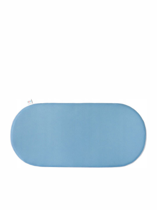vidaXL Saltea Rotundă Pentru Câine Albastră