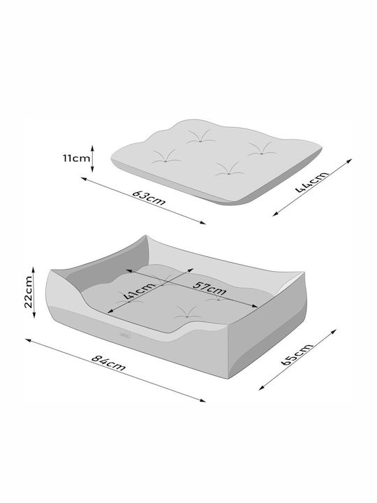 Hobbydog Hundebett Rund Grau