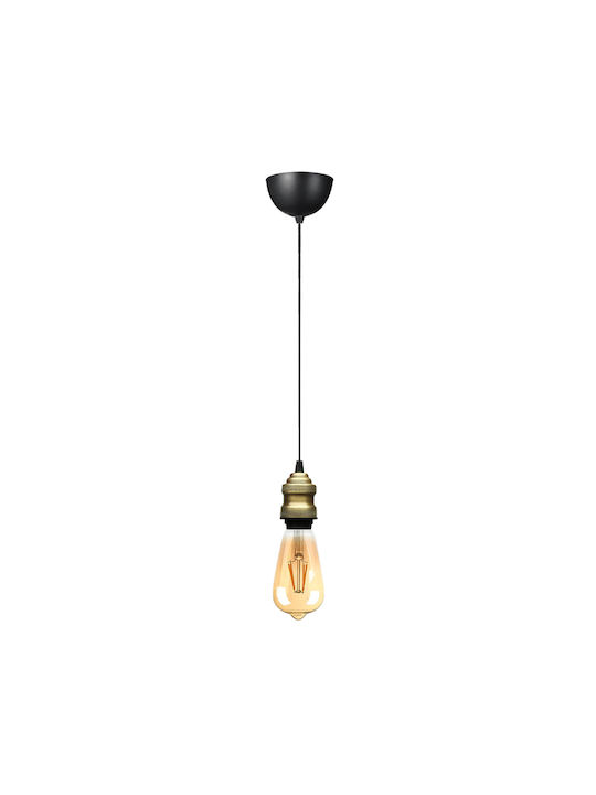 Megapap Rustic Pendant Light Bronze with Socket E27 24cm