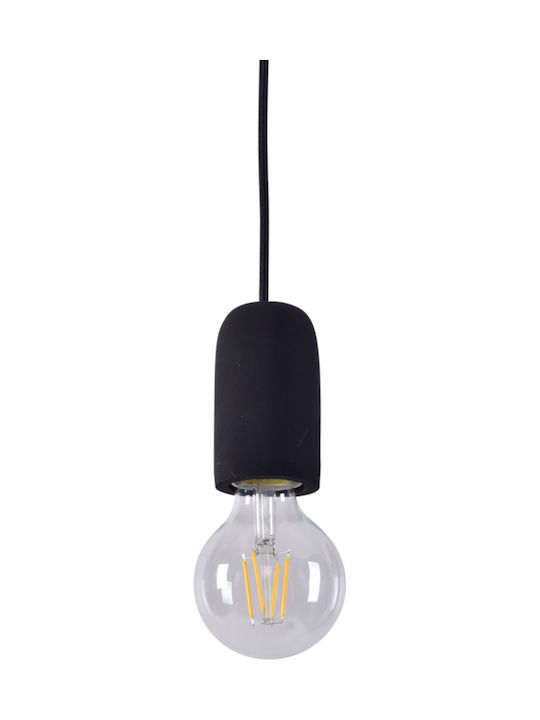 Home Lighting Iris SE 149 Adjustable Pendant Light Black with Socket E27 5cm