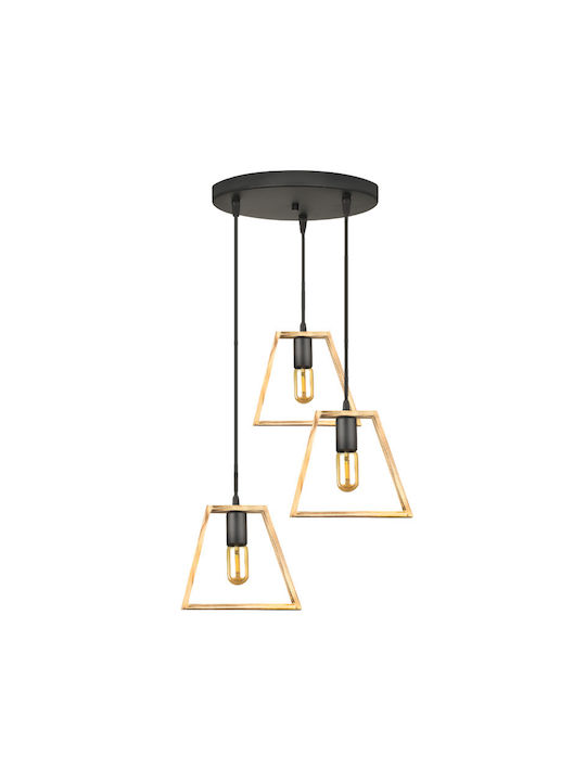 Megapap Tekli Pendant Ceiling Light with E27 Socket 40x30x90cm