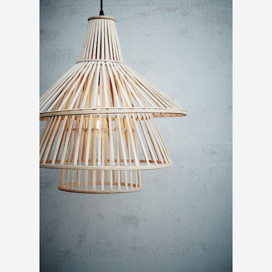 Madam Stoltz Bamboo Ceiling Lamp D3 Κρεμαστό Φωτιστικό Μπεζ 47.5x47.5εκ. Madam Stoltz Bamboo Ceiling Lamp D3 Κρεμαστό Φωτιστικό Μπεζ 47.5x47.5εκ.