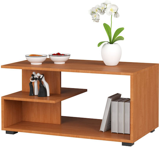 Masa De Cafea Centrală Vini Din Lemn Cu Roți Maro L90xL51xÎ45cm