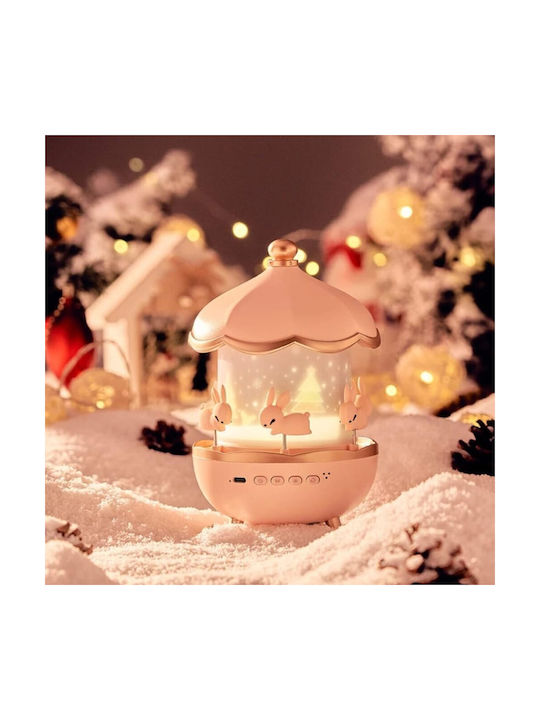 Rotating Kids Lamp Projector with Design Projection Pink 19.1x11.8x11.8cm