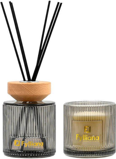 Home Fragrance Gift Set "shangri-la" Fylliana Fl25161 Diffuser 150ml + Candle 150g