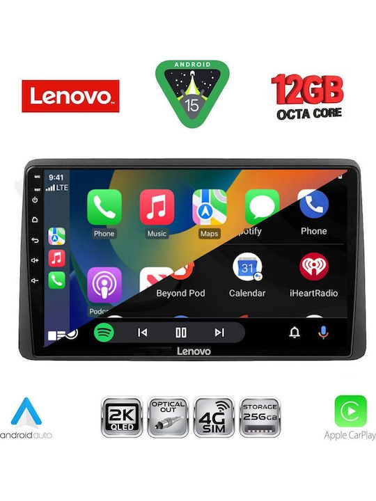 Lenovo Car Audio System for BMW X1 / X3 / X4 Nissan Navara 1998-2004 (Bluetooth/USB/WiFi/GPS/Apple CarPlay/Android Auto) with 10" Touch Screen
