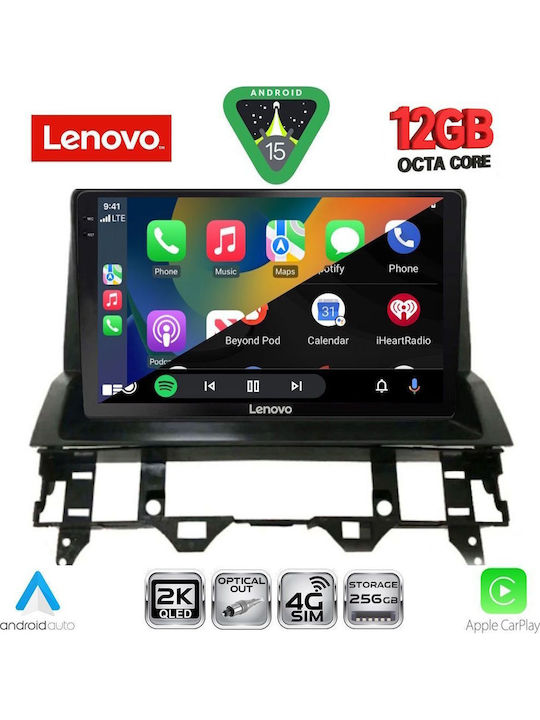 Lenovo Car Audio System for BMW X1 / X3 / X4 Mazda 6 2002-2008 (Bluetooth/USB/WiFi/GPS/Apple CarPlay/Android Auto) with 10" Touch Screen