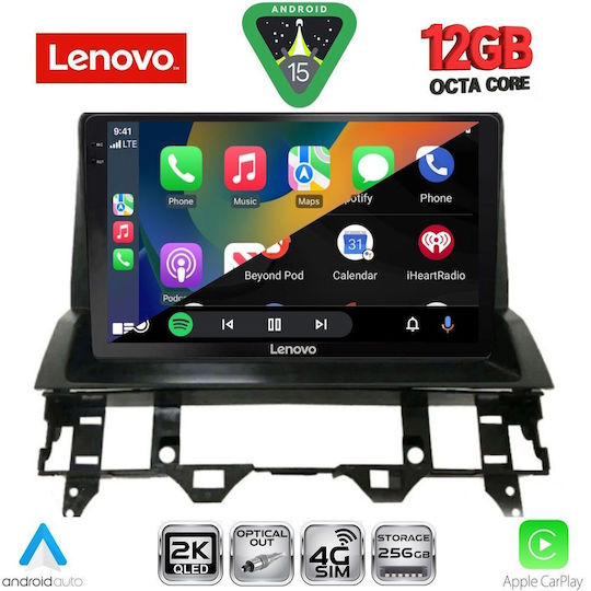 Lenovo Ηχοσύστημα Αυτοκινήτου για BMW X1 / X3 / X4 Mazda 6 2002-2008 (Bluetooth/USB/WiFi/GPS/Apple-Carplay/Android-Auto) με Οθόνη Αφής 10"