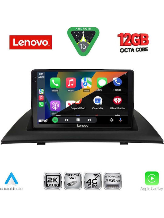Lenovo Car Audio System for BMW X3 (E83) / X1 / X3 / X4 2003-2010 (Bluetooth/USB/WiFi/GPS/Apple CarPlay/Android Auto) with 9" Touch Screen