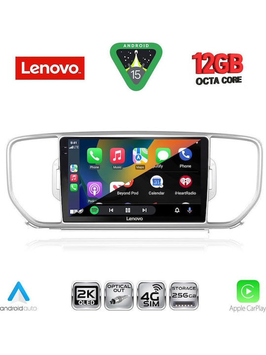 Lenovo Car Audio System for BMW X1 / X3 / X4 Kia Sportage 2015-2018 (Bluetooth/USB/WiFi/GPS/Apple CarPlay/Android Auto) with 9" Touch Screen