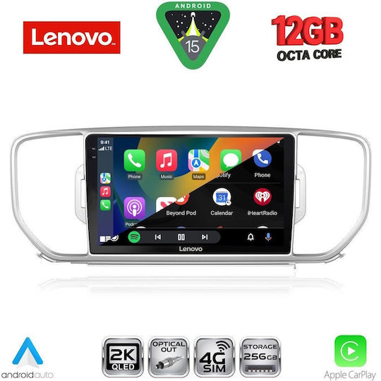 Lenovo Car Audio System for BMW X1 / X3 / X4 Kia Sportage 2015-2018 (Bluetooth/USB/WiFi/GPS/Apple CarPlay/Android Auto) with 9" Touch Screen
