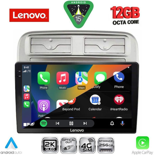 Lenovo Car Audio System for Fiat Grande Punto BMW X1 / X3 / X4 2005-2012 (Bluetooth/USB/WiFi/GPS/Apple CarPlay/Android Auto) with 9" Touch Screen