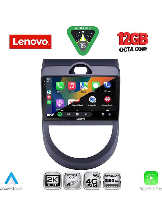 Lenovo Car Audio System for BMW X1 / X3 / X4 Kia Soul 2008-2013 Bluetooth USB WiFi GPS Apple CarPlay Android Auto with 9" Touch Screen