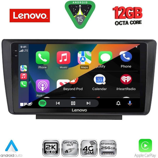Lenovo Car Audio System for BMW X1 / X3 / X4 Skoda Octavia 2005-2012 (Bluetooth/USB/WiFi/GPS/Apple CarPlay/Android Auto) with 9" Touch Screen