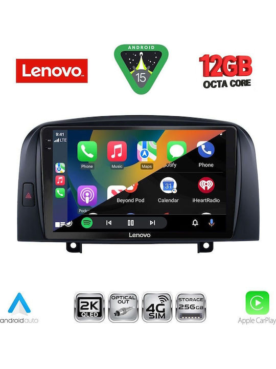 Lenovo Car Audio System for BMW X1 / X3 / X4 Hyundai Sonata 2006-2009 (Bluetooth/USB/WiFi/GPS/Apple CarPlay/Android Auto) with 9" Touch Screen
