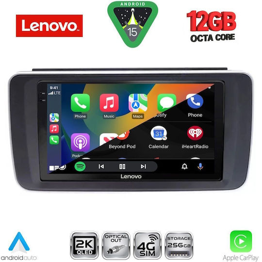 Lenovo Car Audio System for BMW X1 X3 X4 Nissan Leaf 2018 with Touch Screen 9" Bluetooth USB Wi-Fi GPS Apple CarPlay Android Auto Lenovo SSZ 12473 CPA