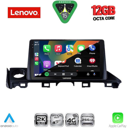 Lenovo Ηχοσύστημα Αυτοκινήτου για BMW X1 / X3 / X4 Mazda 6 2017-2020 (Bluetooth/USB/WiFi/GPS/Apple-Carplay/Android-Auto) με Οθόνη Αφής 9"
