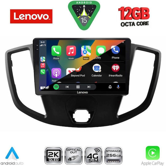 Lenovo Car Audio System for BMW X1 / X3 / X4 Ford Transit 2014-2020 (Bluetooth/USB/WiFi/GPS/Apple CarPlay/Android Auto) with 9" Touch Screen