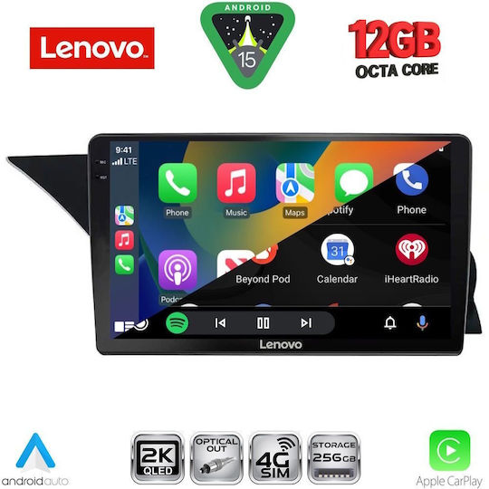 Lenovo Ηχοσύστημα Αυτοκινήτου για Mercedes-Benz GLK BMW X1 / X3 / X4 2013-2017 (Bluetooth/USB/WiFi/GPS/Apple-Carplay/Android-Auto) με Οθόνη Αφής 9"